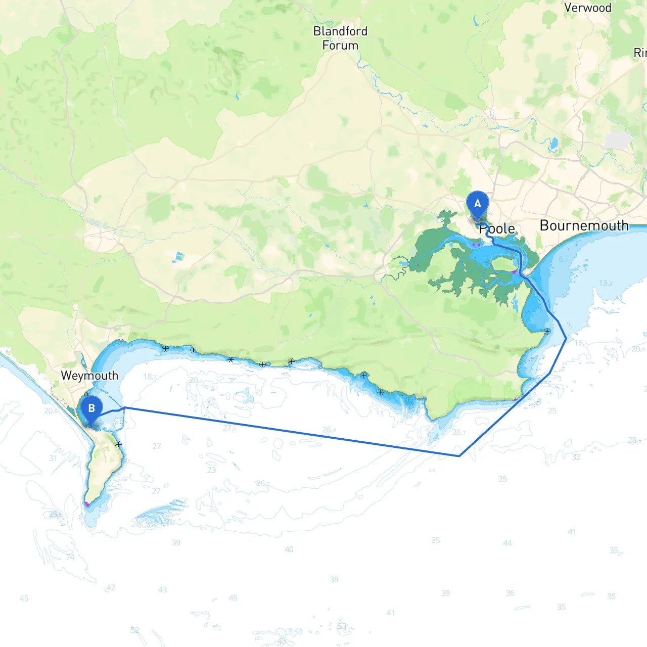 Poole to Portland