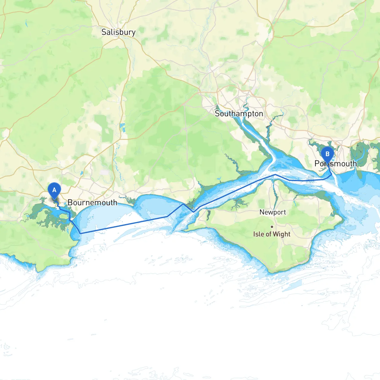 Poole to Gosport