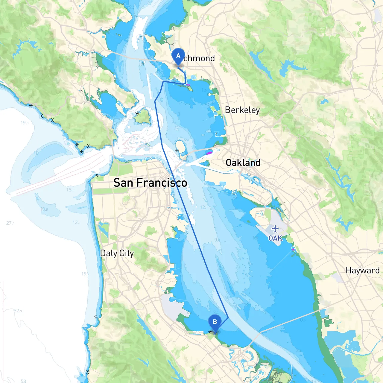 Richmond to San Mateo