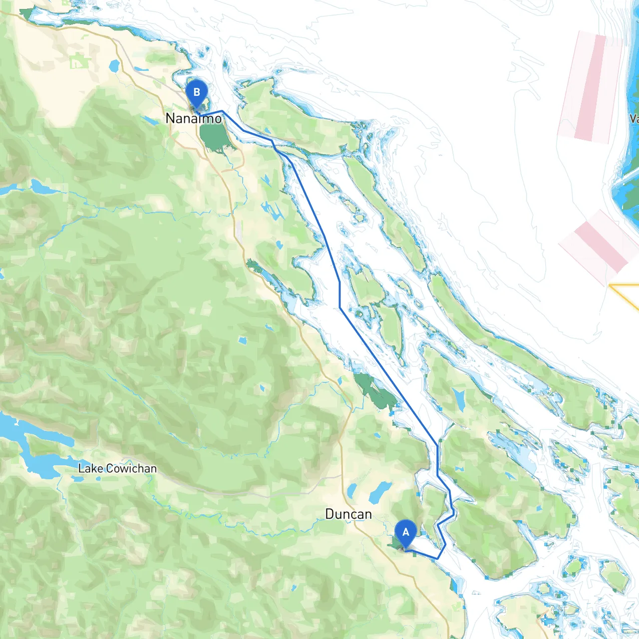 Cowichan to Nanaimo