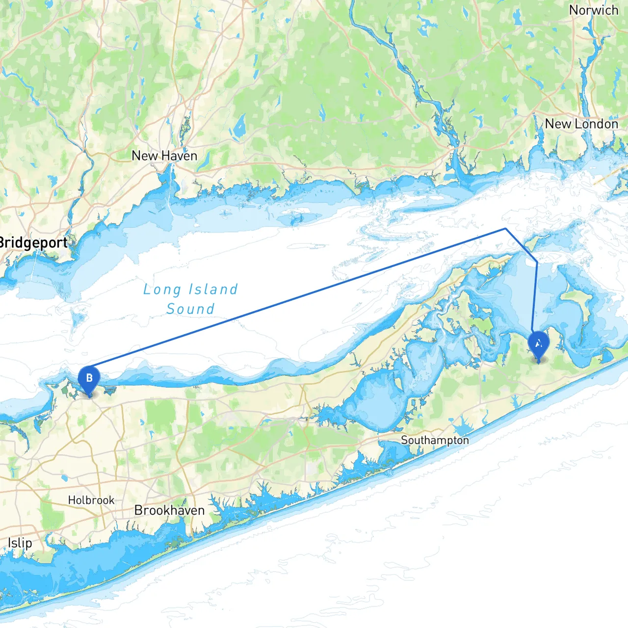 East Hampton to Port Jefferson
