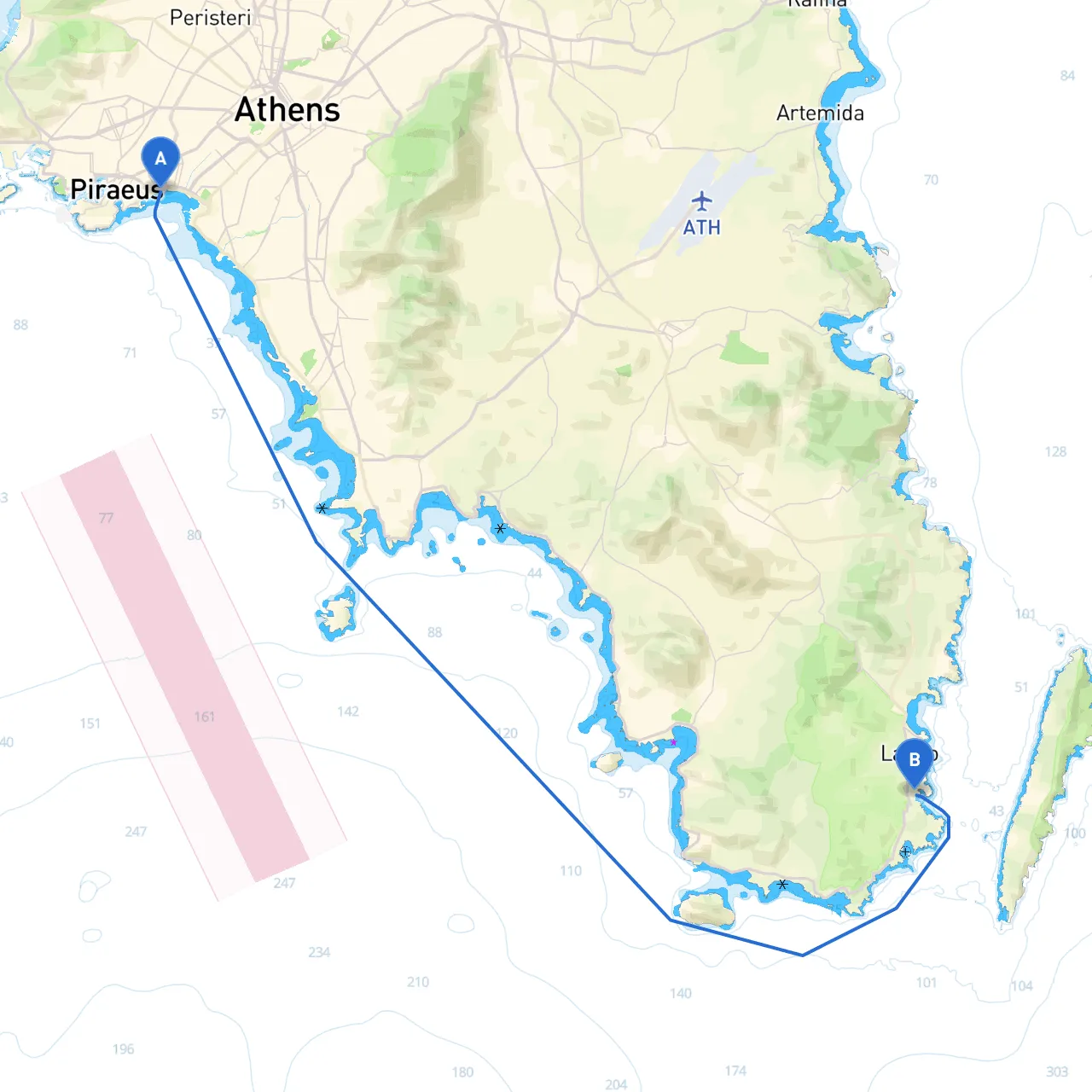 Piraeus to Lavrio
