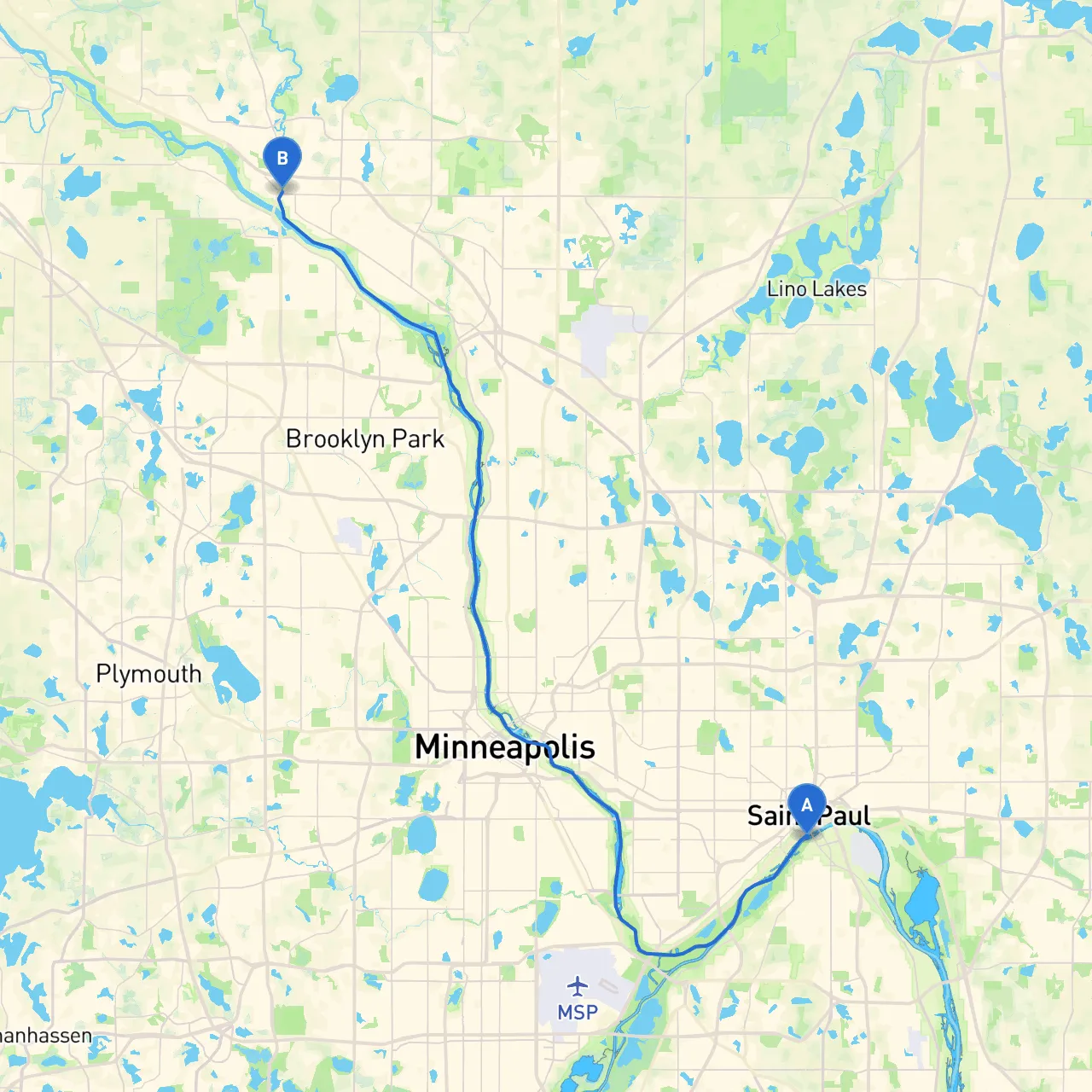 St. Paul to Anoka