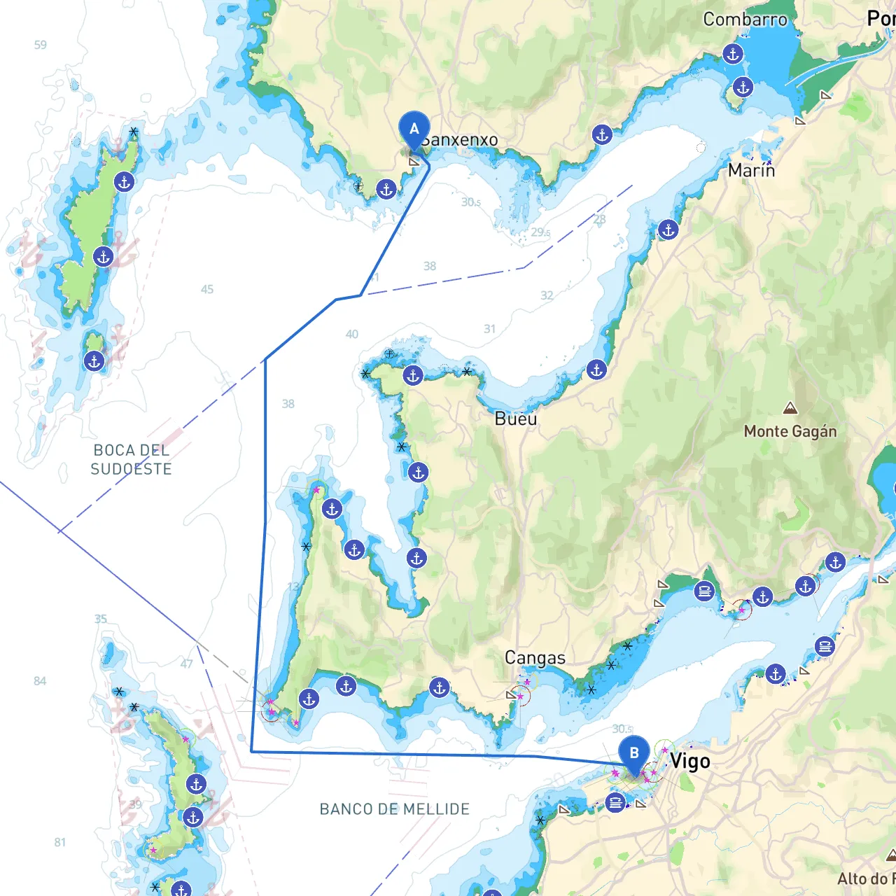 Pontevedra to Vigo