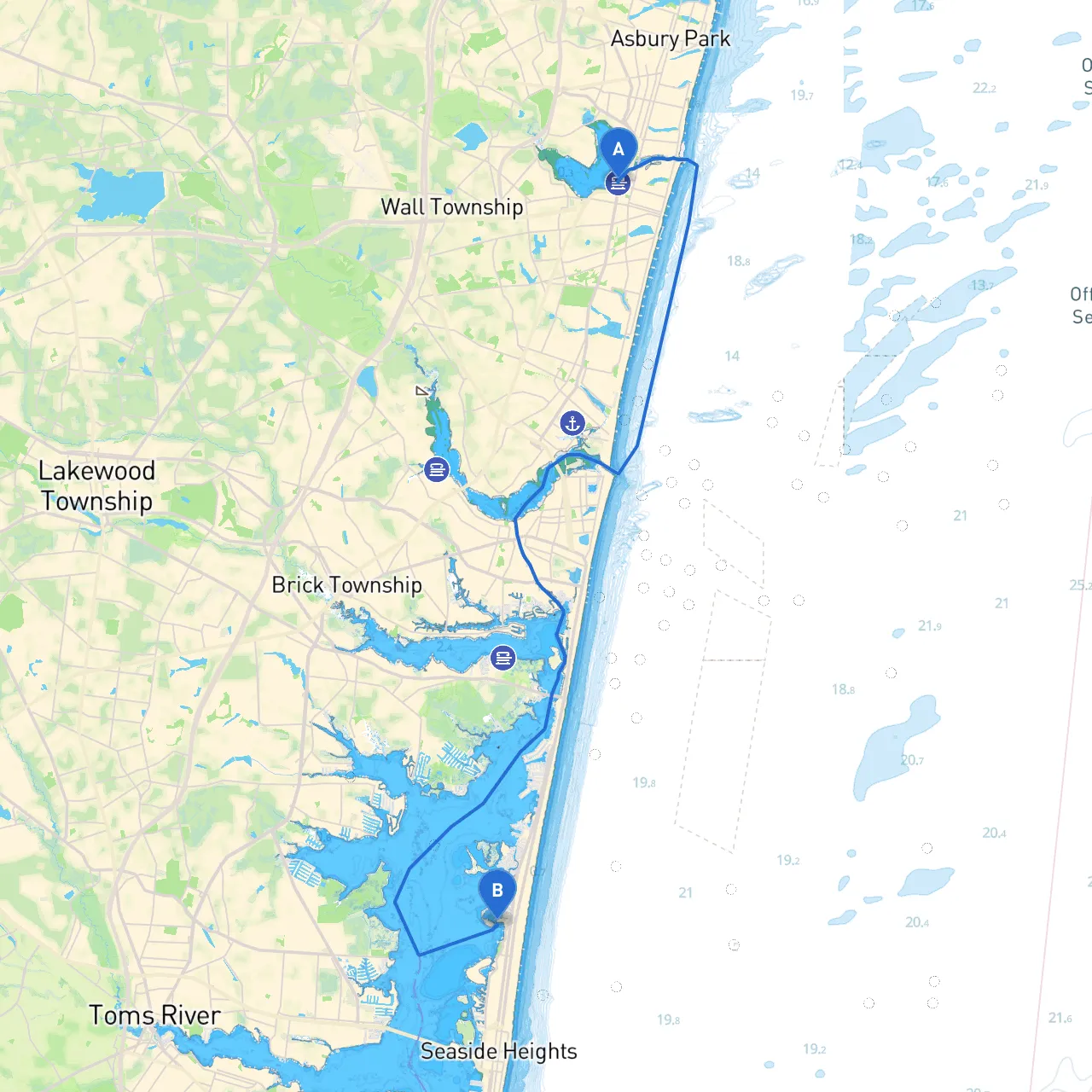Belmar to Lavallette