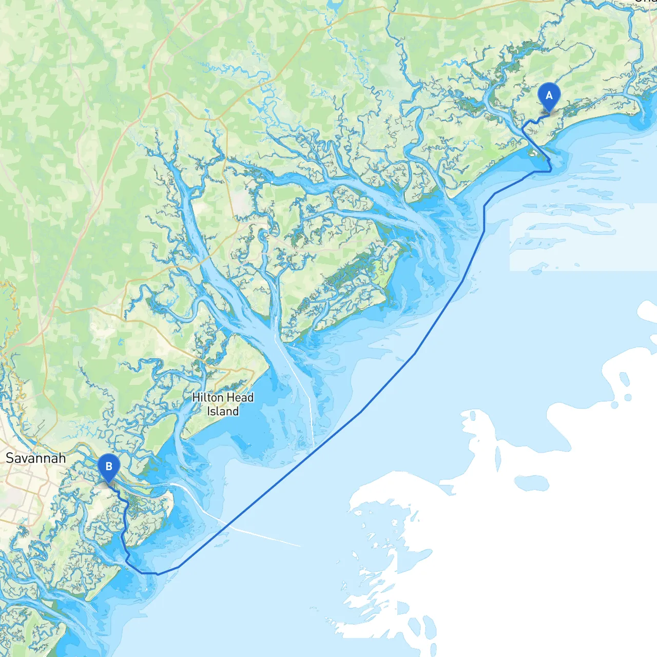 Seabrook Island to Savannah