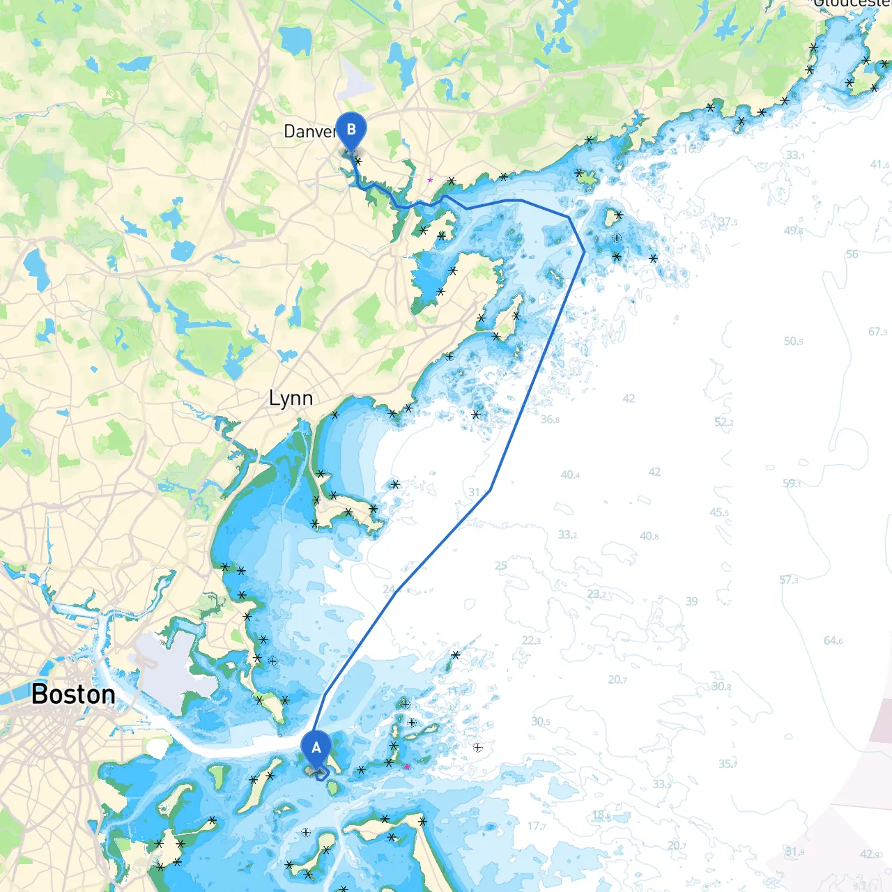 Boston to Danvers