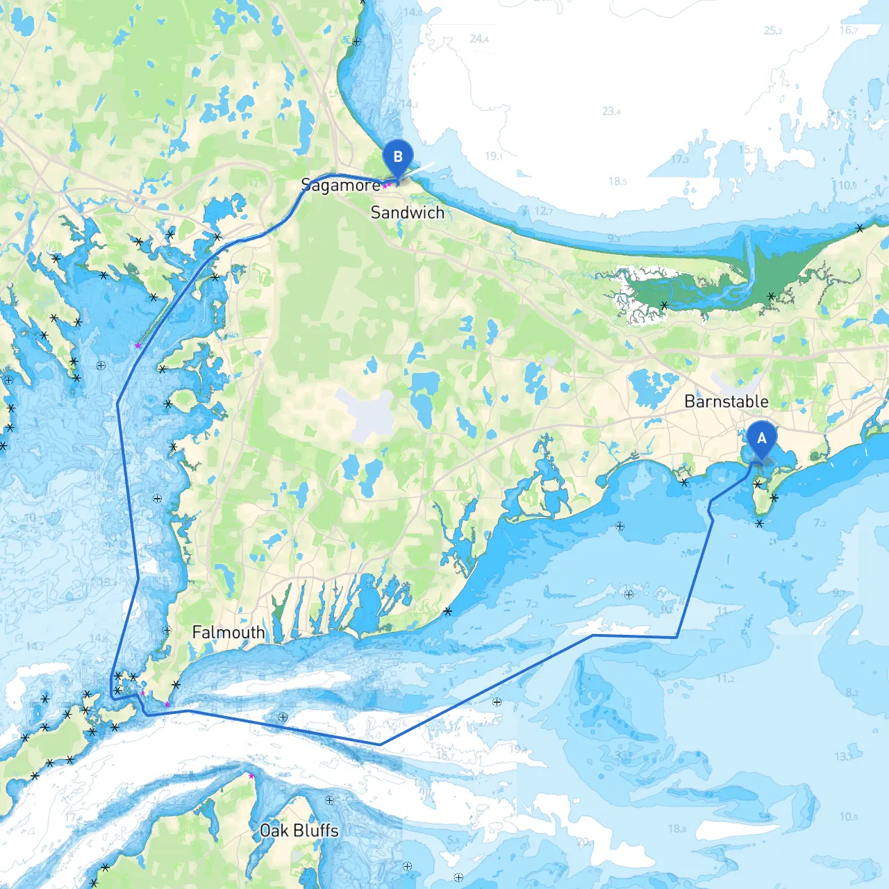 Hyannis to Sandwich