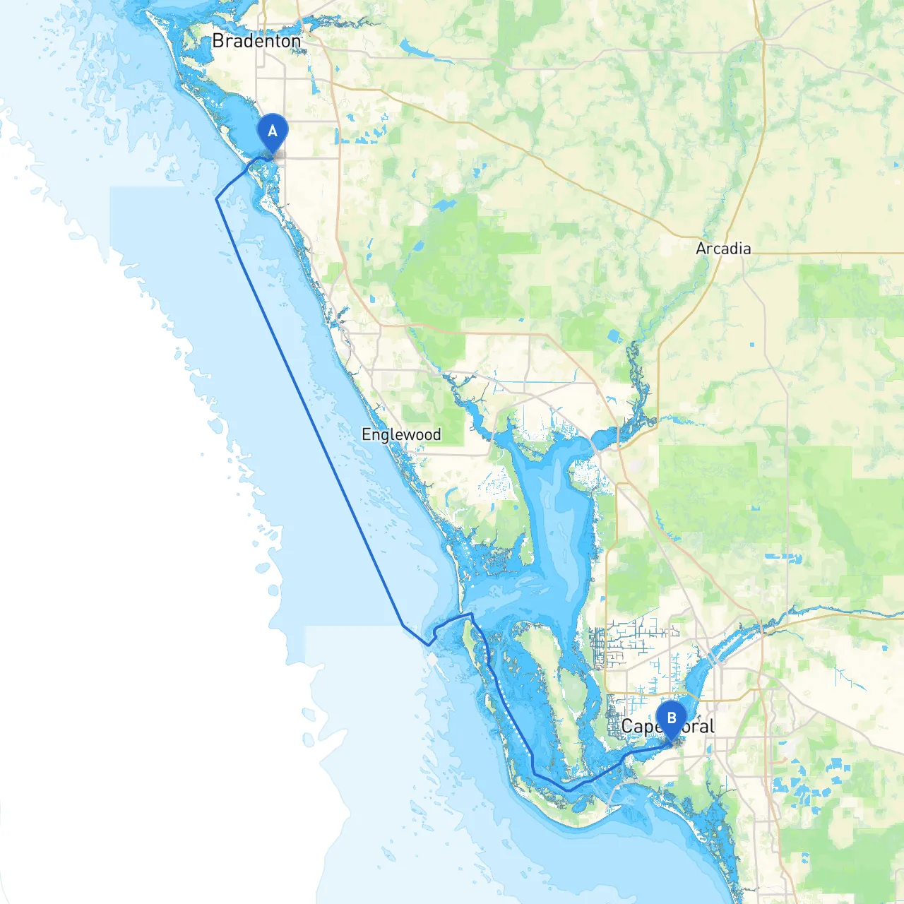 Sarasota to Fort Myers