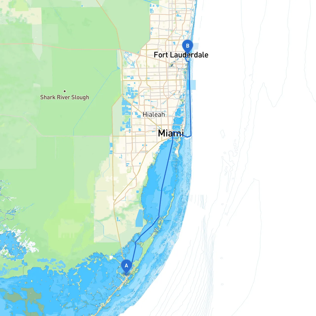 Key Largo to Ft. Lauderdale