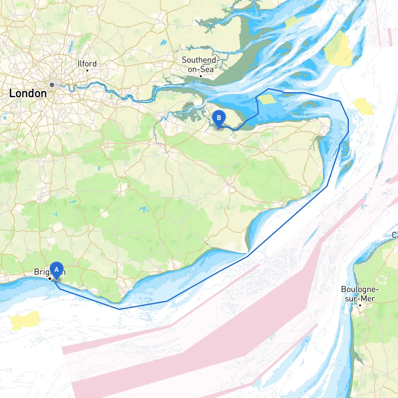 Brighton to Sittingbourne