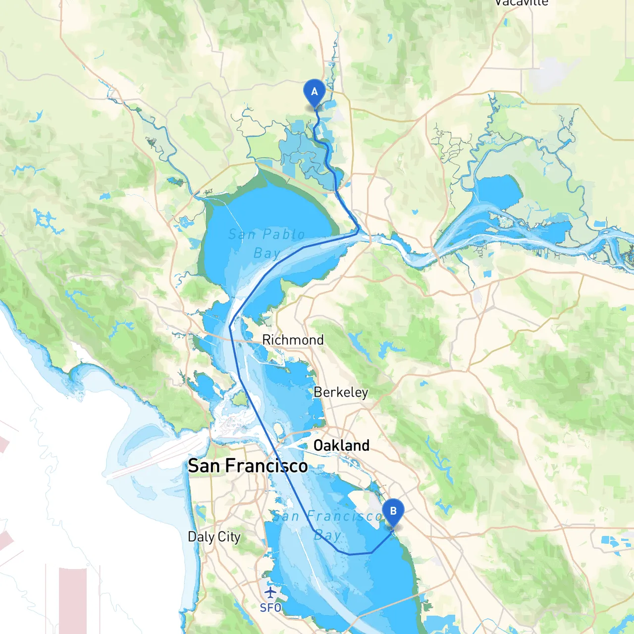Napa to San Leandro