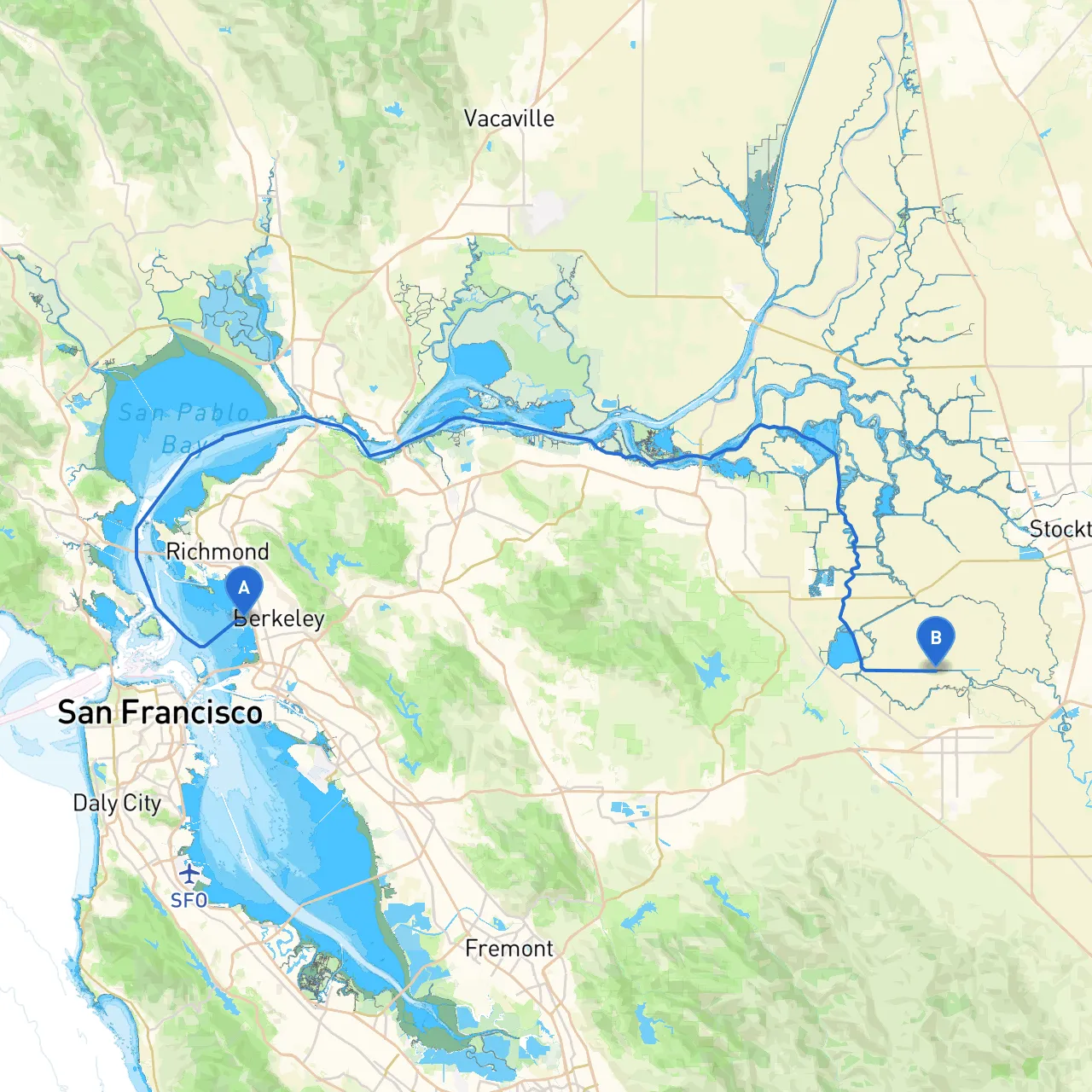 Berkeley to Tracy