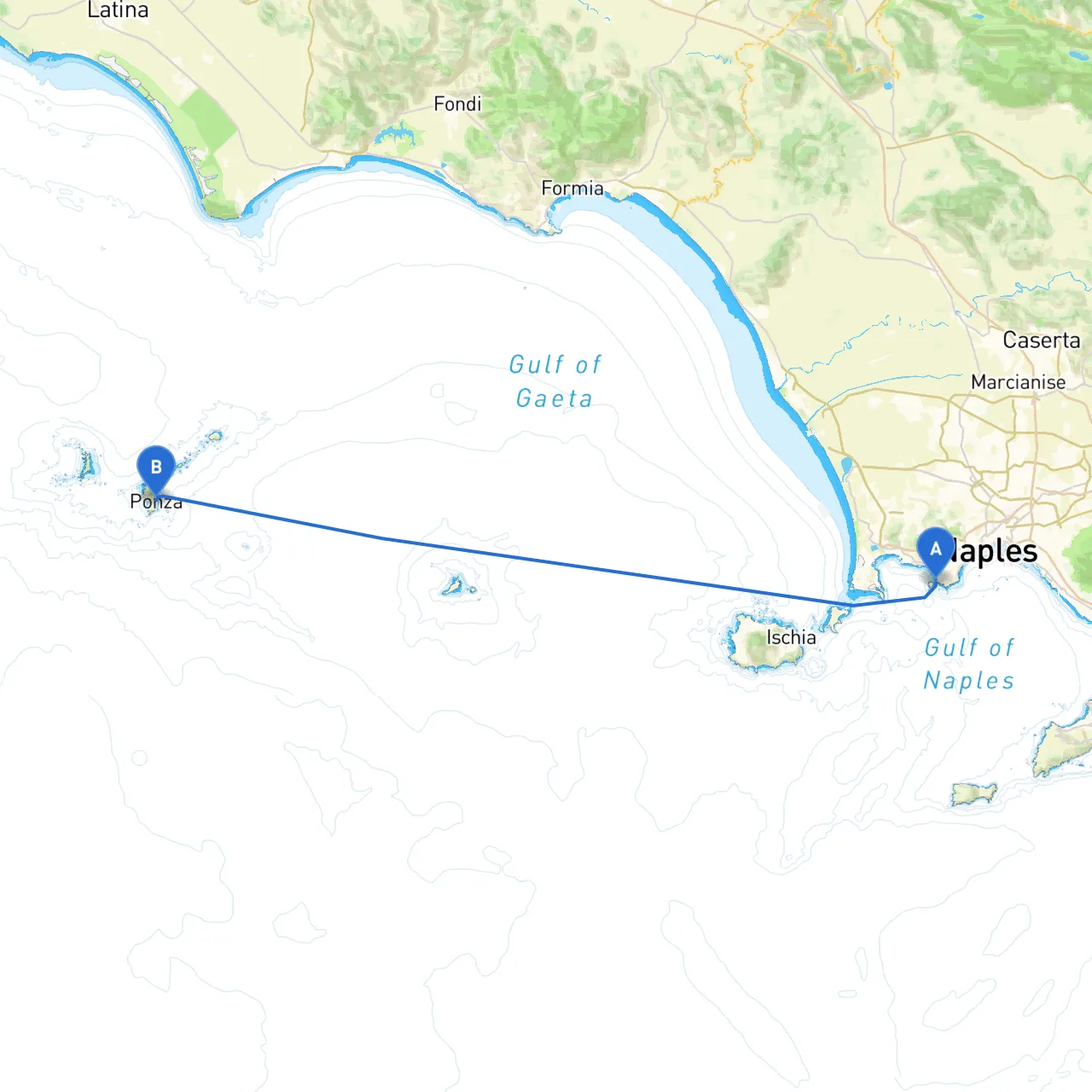 Naples to Ponza