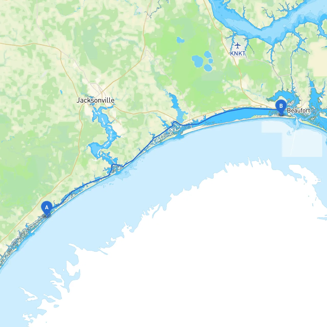 Topsail Beach to Atlantic Beach