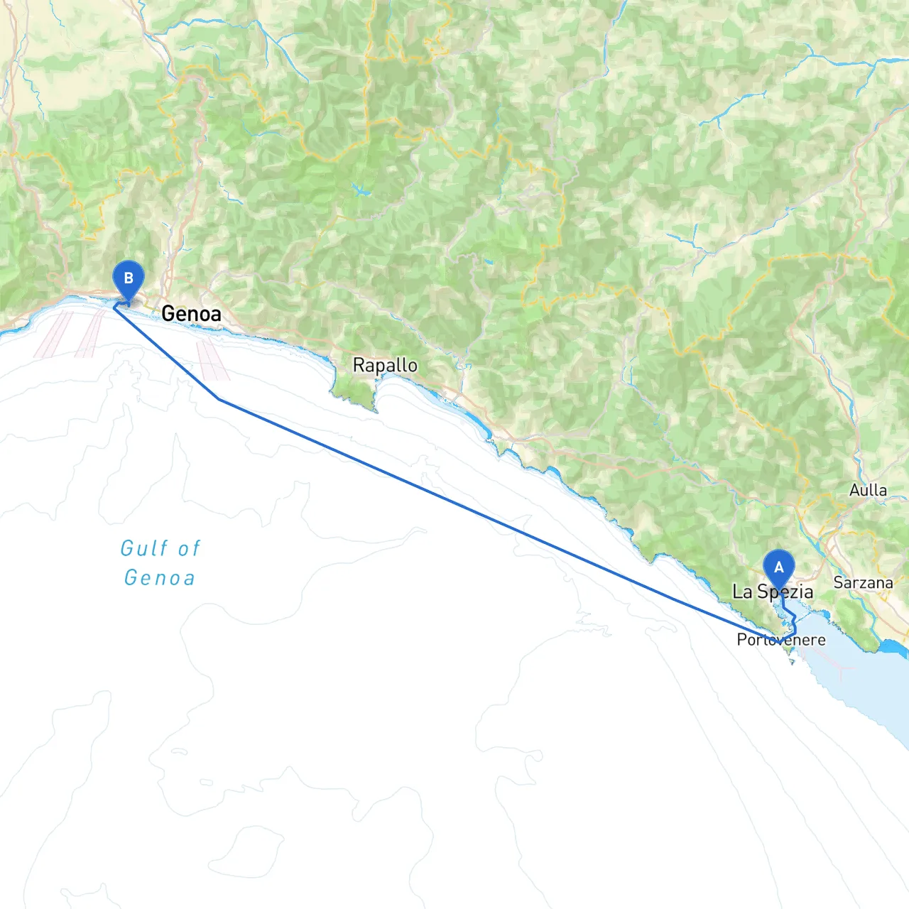 La Spezia to Genova