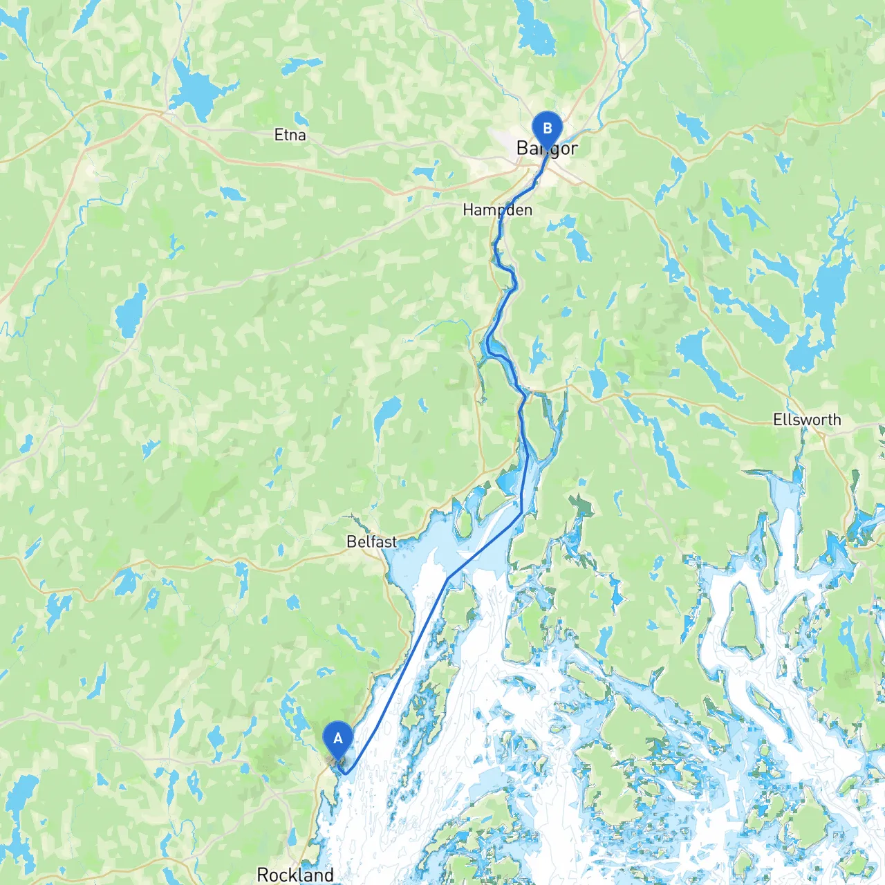 Camden to Bangor