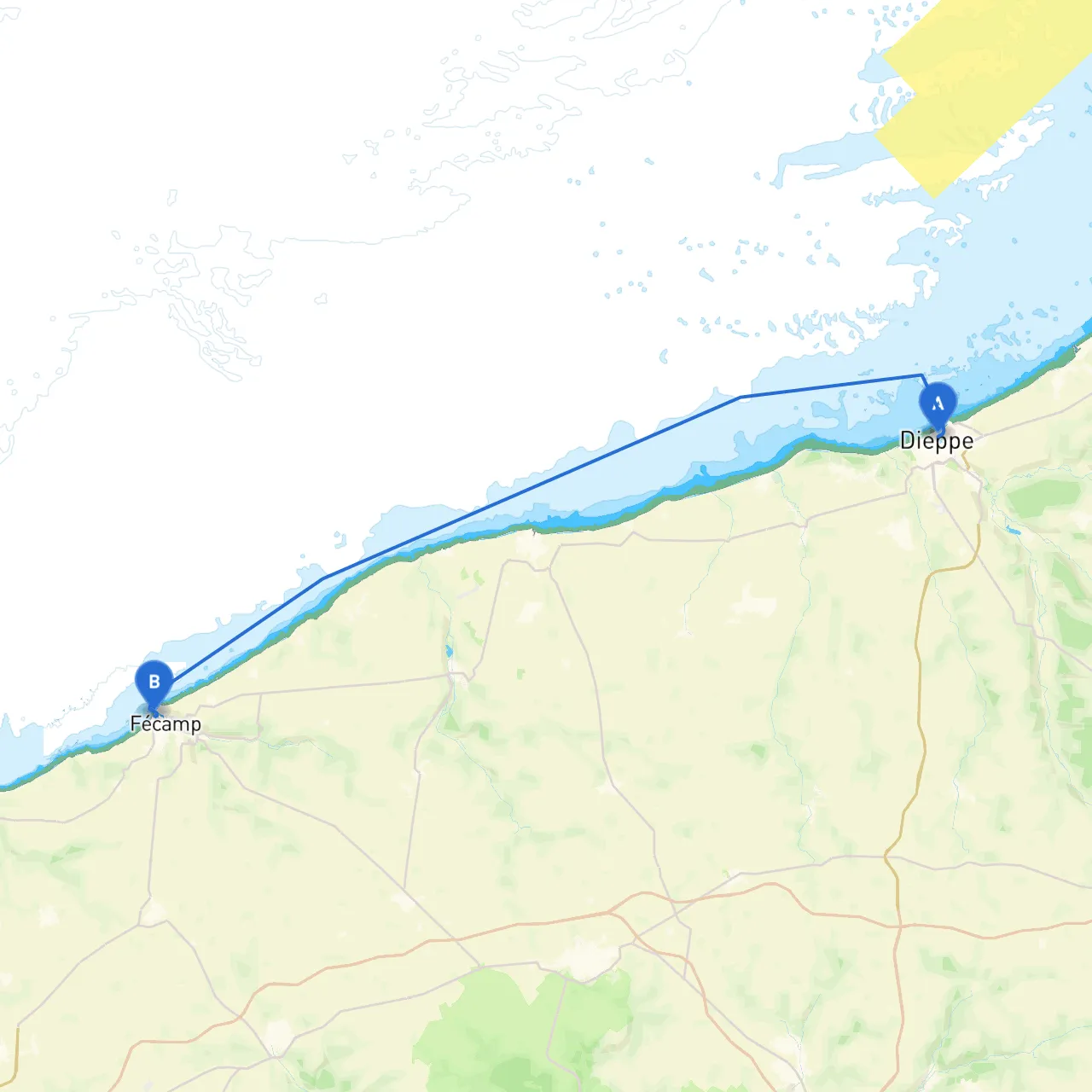 Dieppe to Fecamp