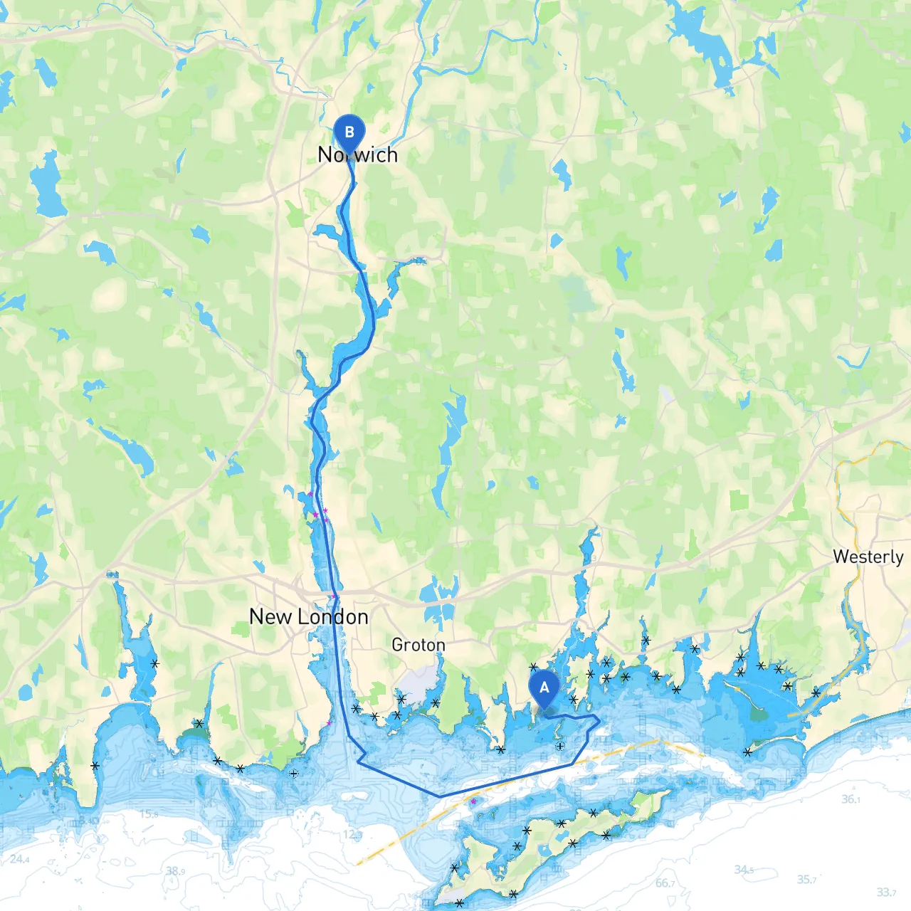 Groton to Norwich