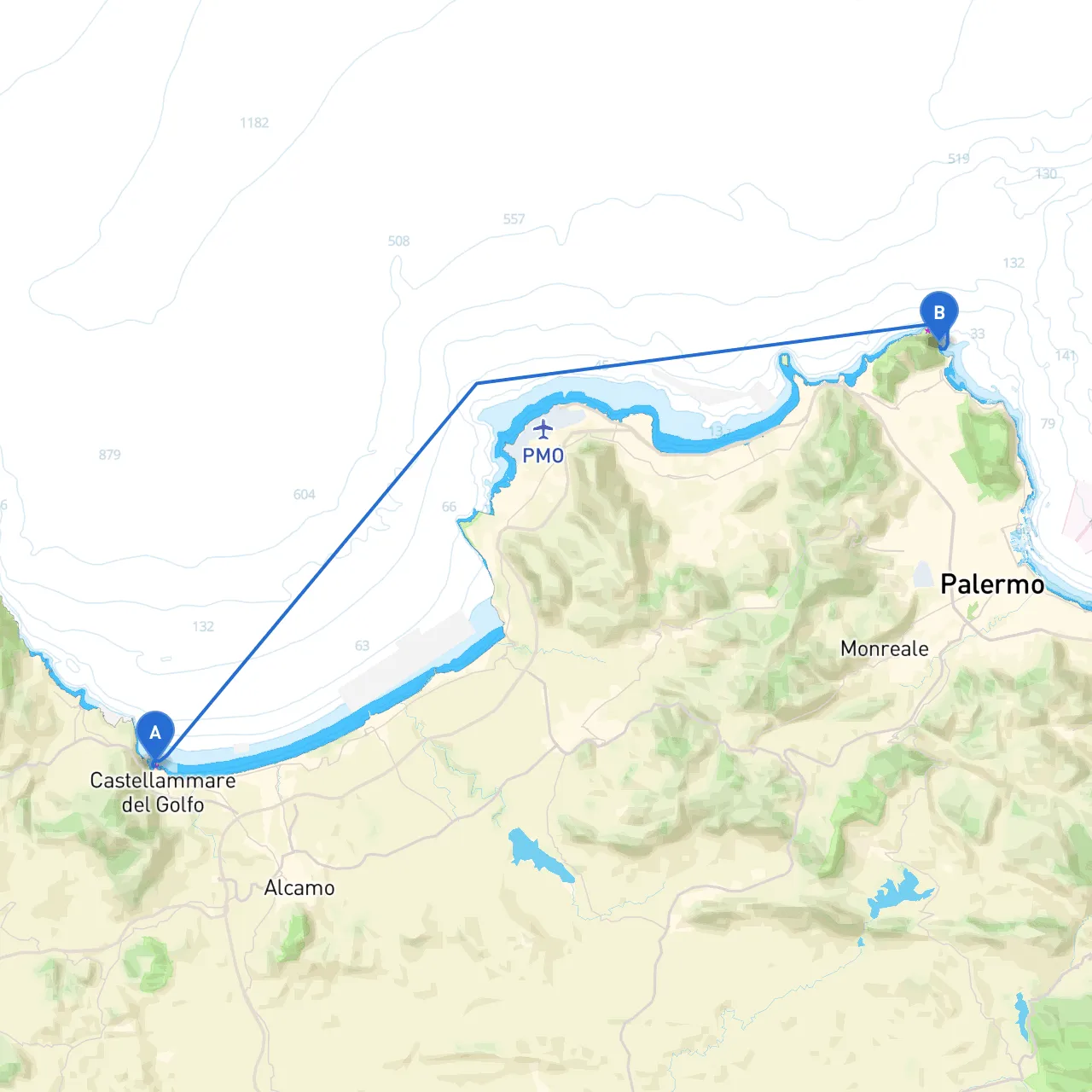 Trapani to Mondello