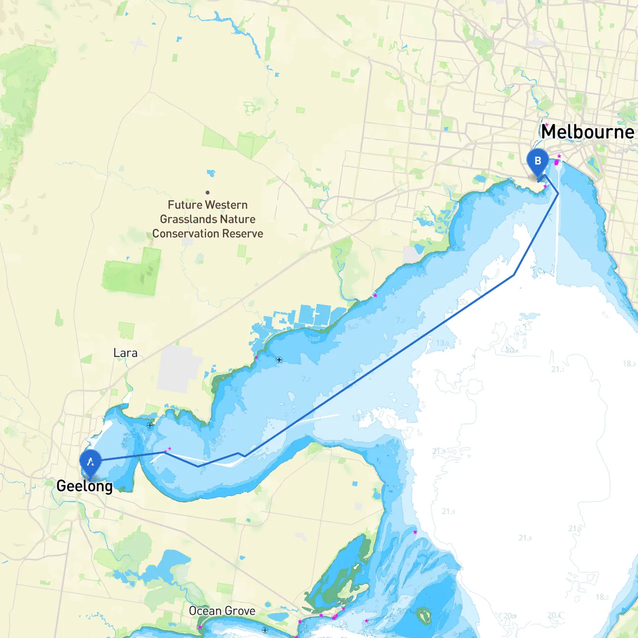 Geelong to Williamstown