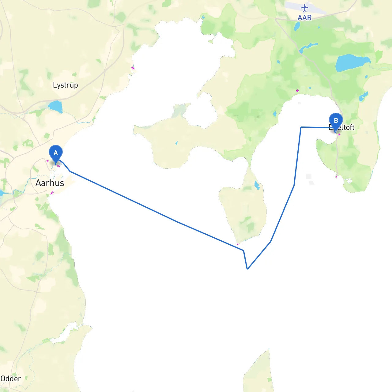Aarhus to Ebeltoft