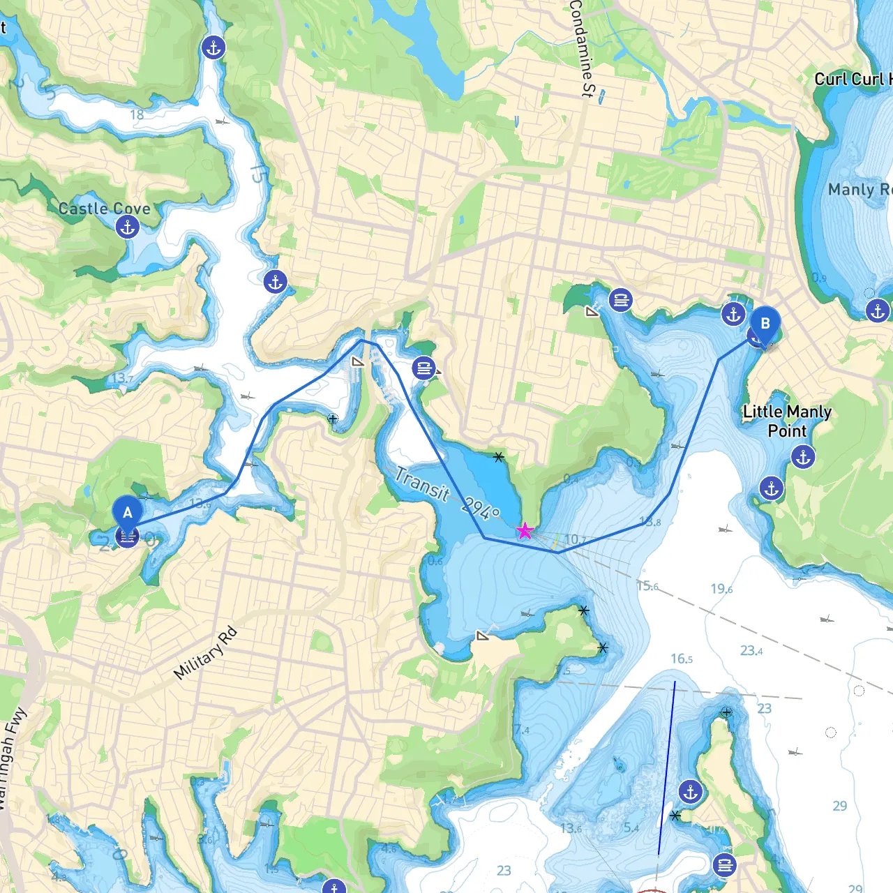 Cammeray to Manly
