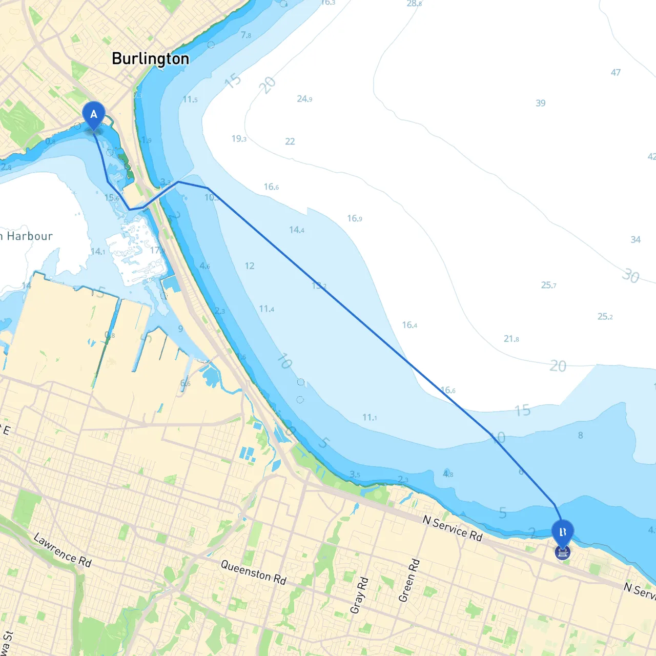 Burlington to Stoney Creek