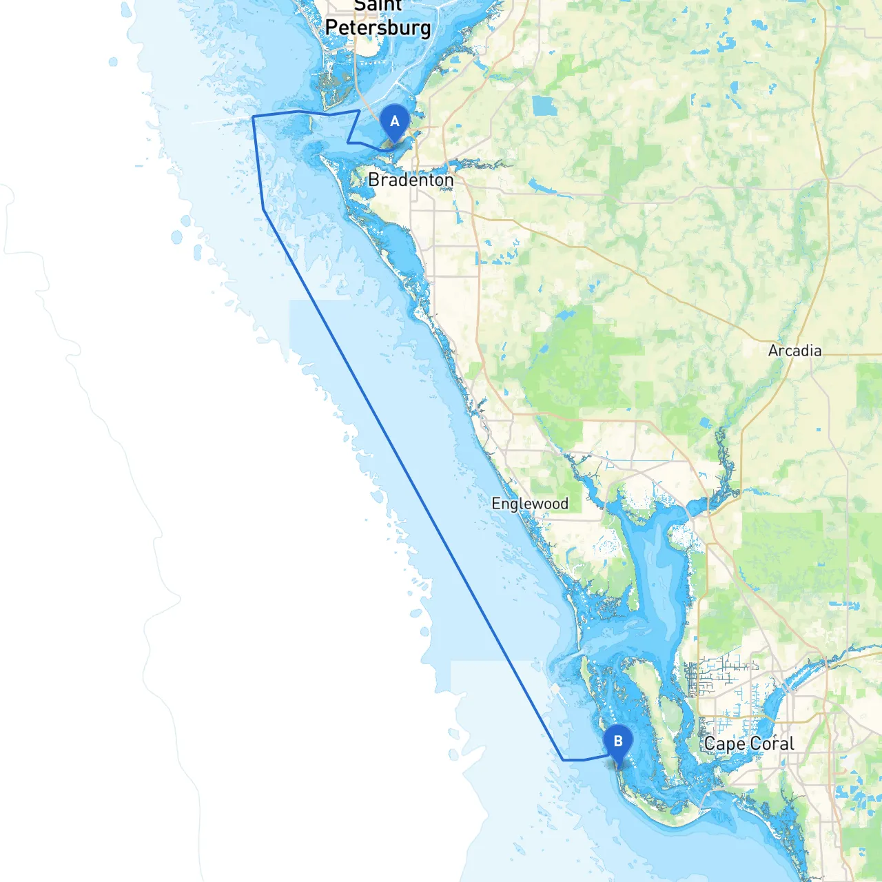 Bradenton to Captiva Island