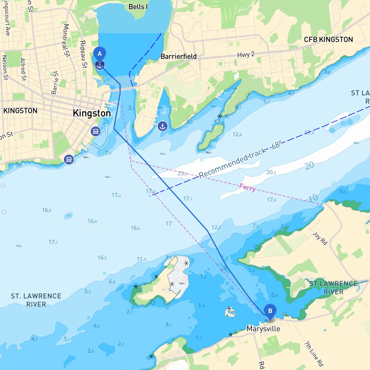 Kingston to Wolfe Island