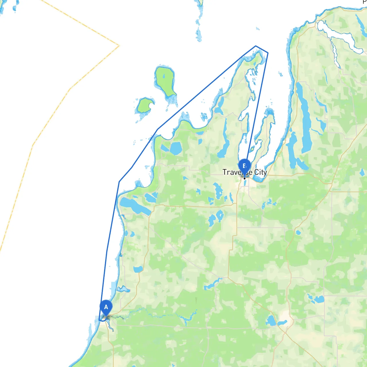 Manistee to Traverse City