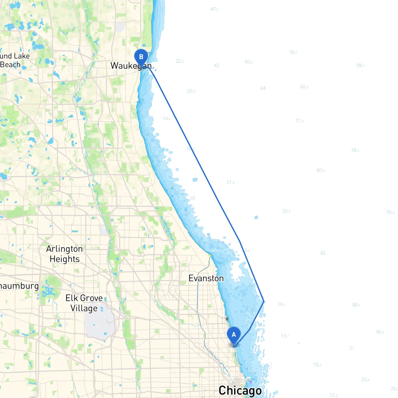 Chicago to Waukegan