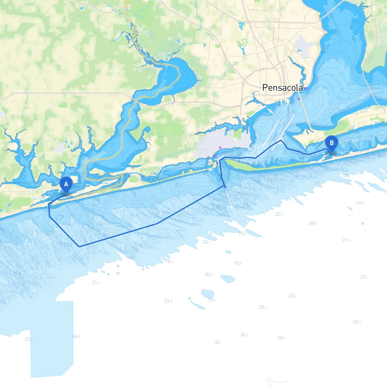 Orange Beach to Pensacola Beach