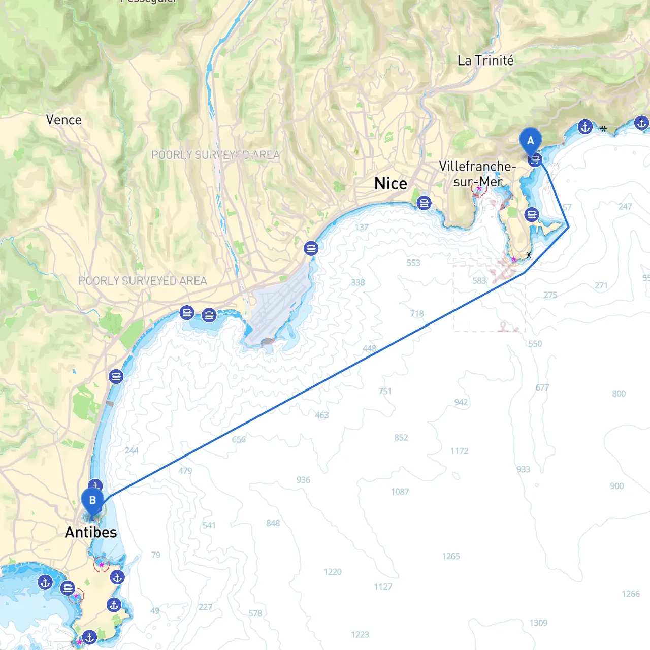 Beaulieu sur Mer to Antibes