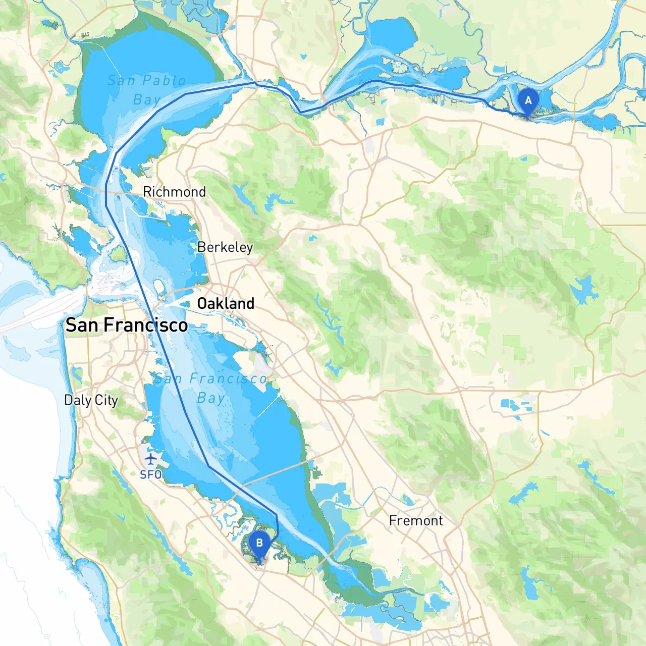 Antioch to Redwood City
