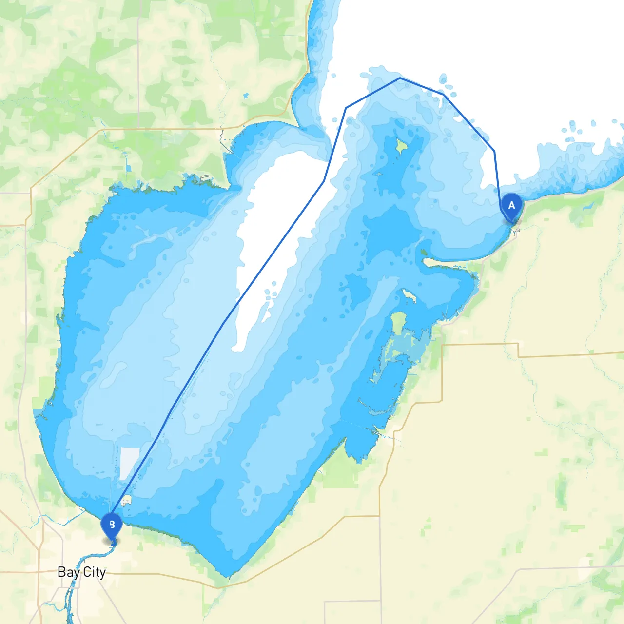 Caseville to Bay City