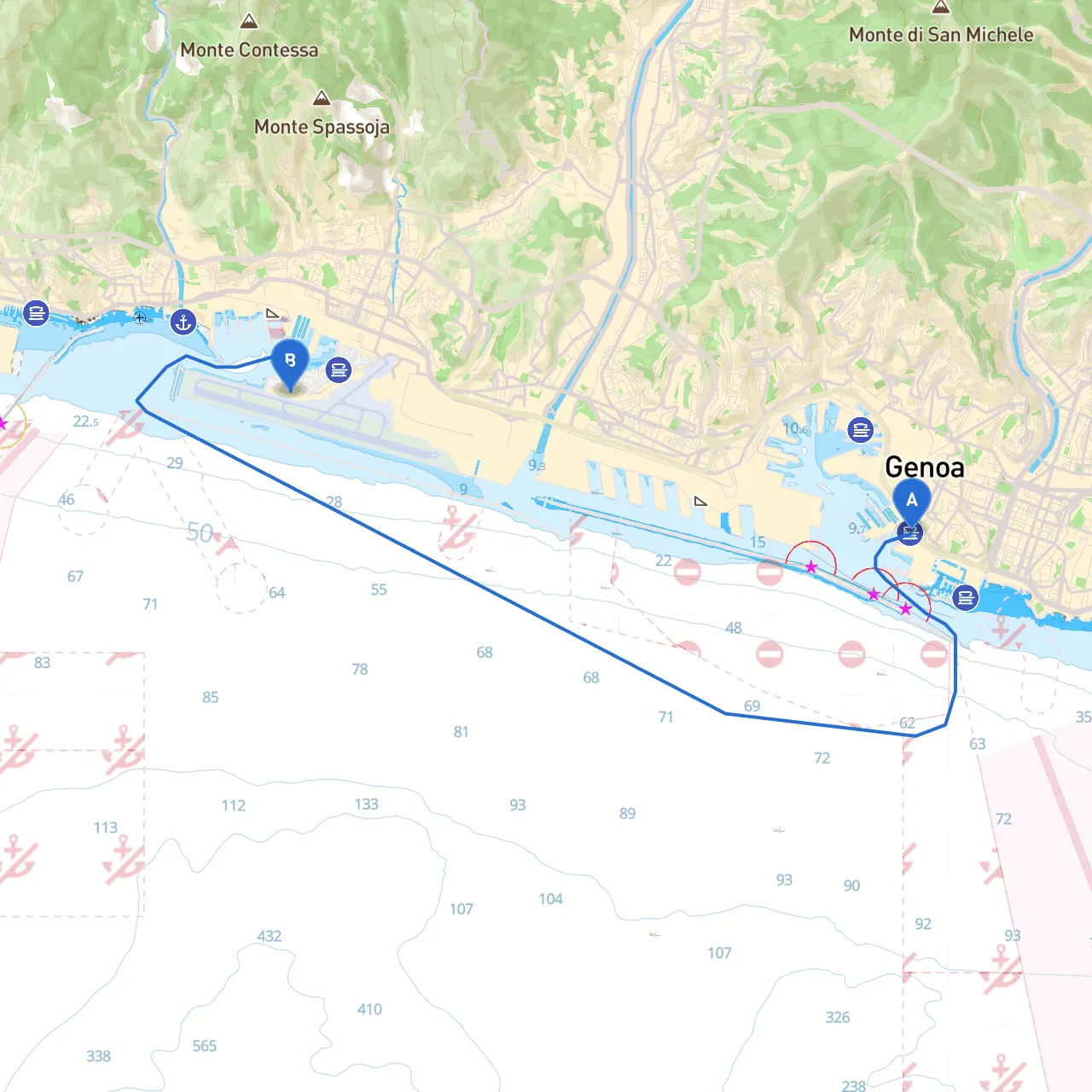 Genoa to Genova