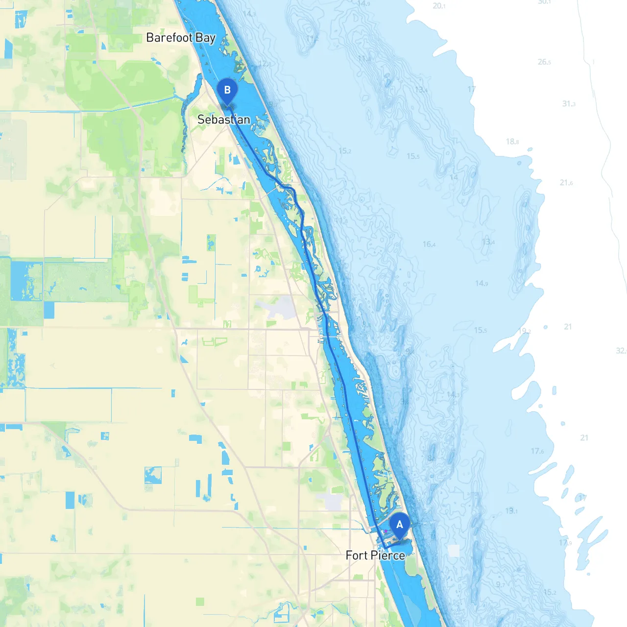 Fort Pierce to Sebastian