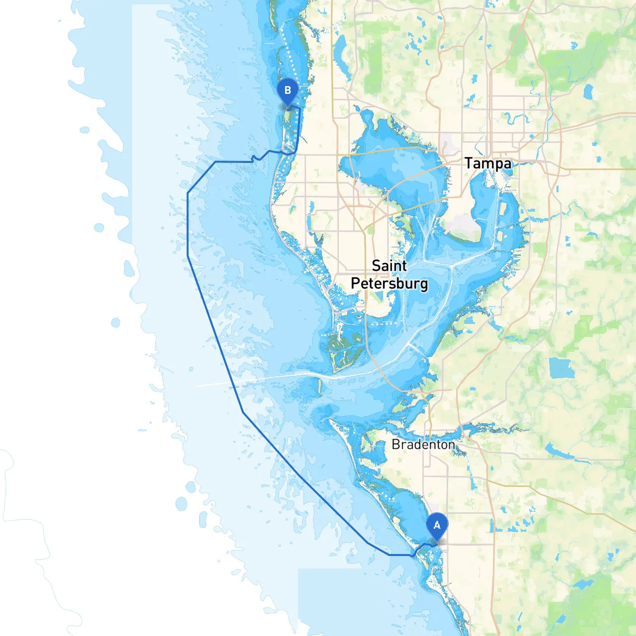 Sarasota to Dunedin