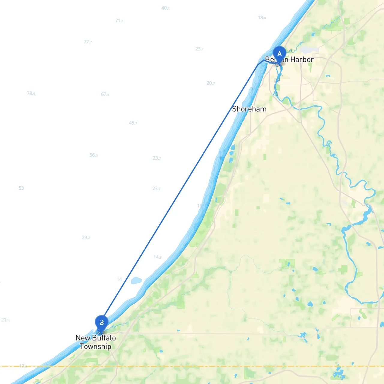 St. Joseph to New Buffalo