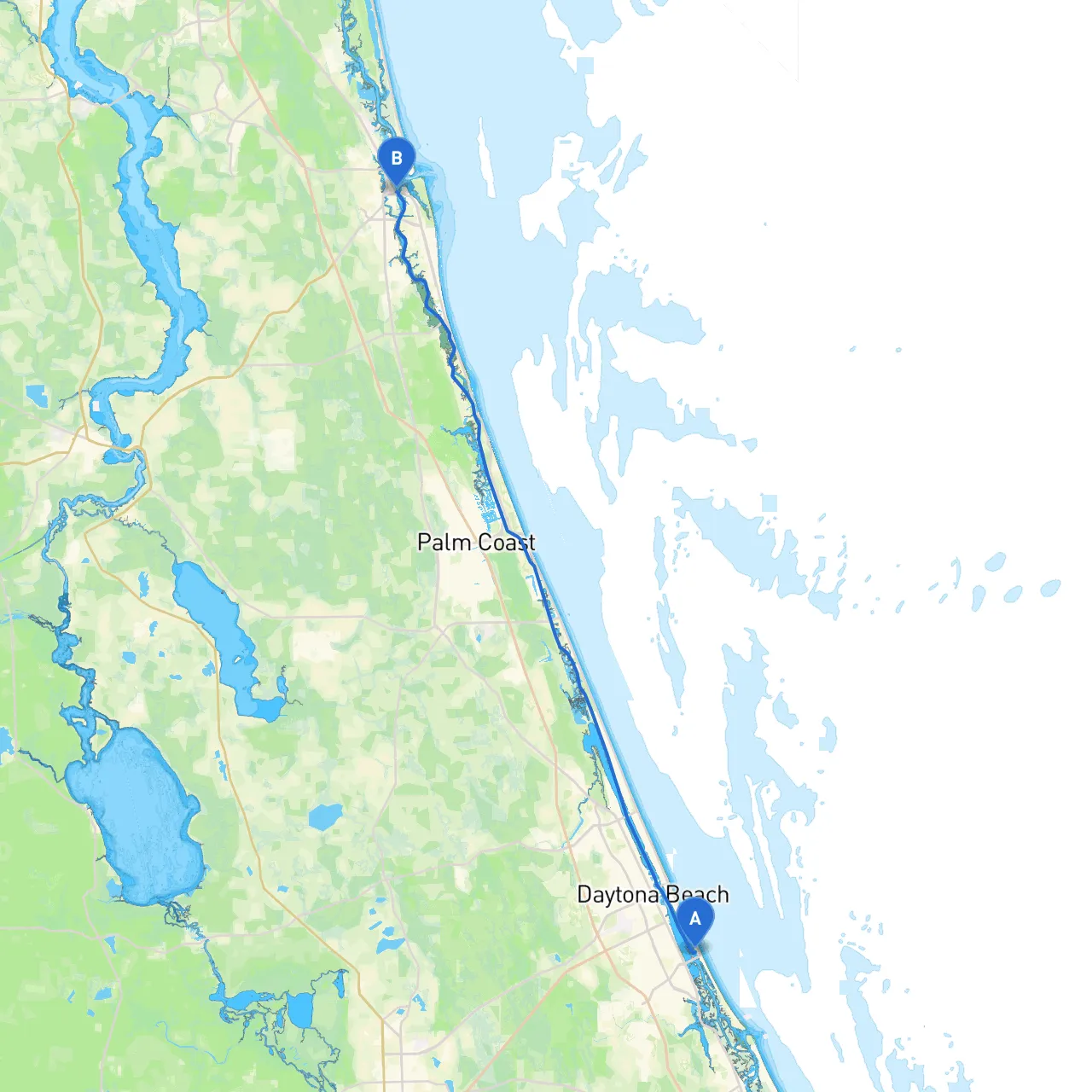 Port Orange to St Augustine