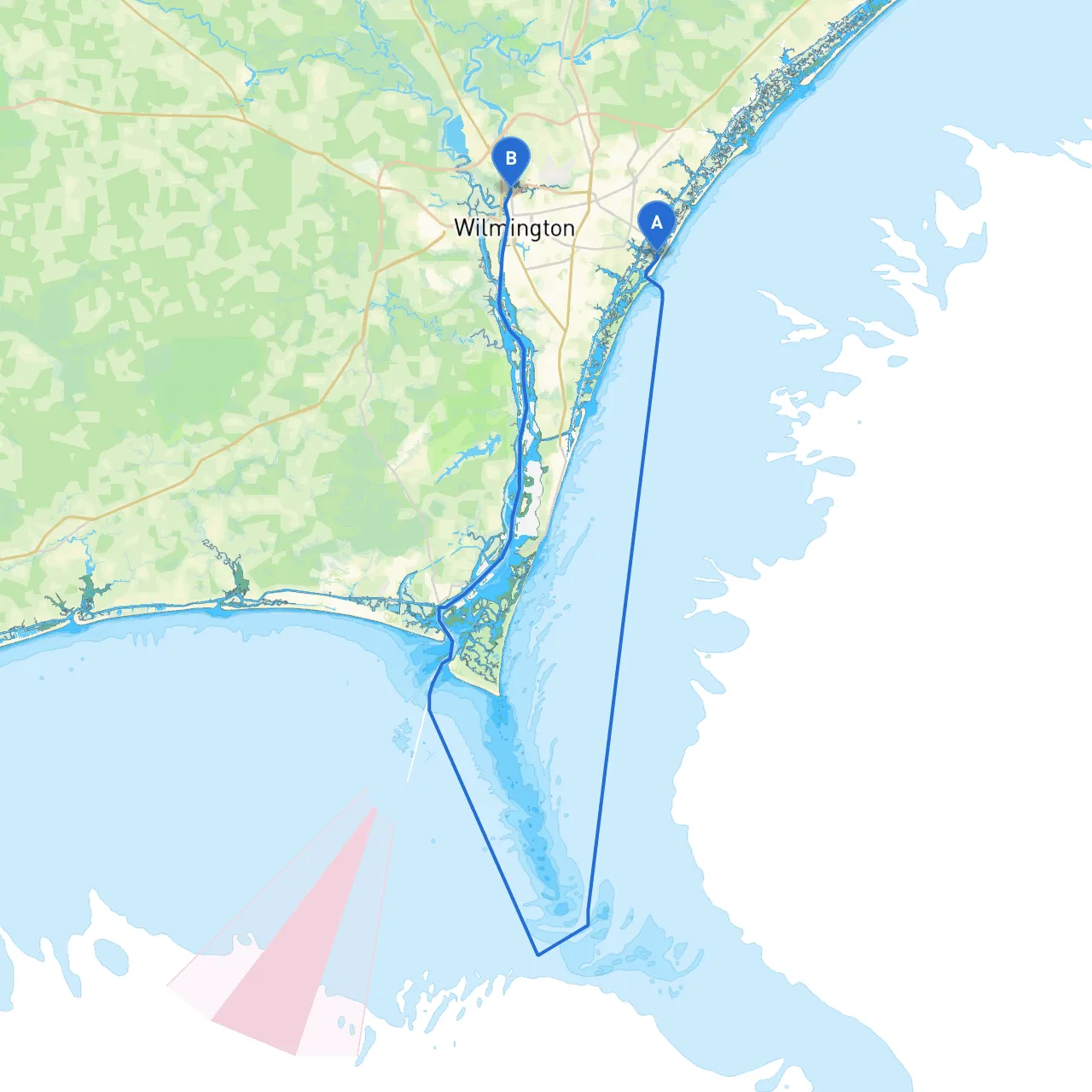 Wrightsville Beach to Wilmington