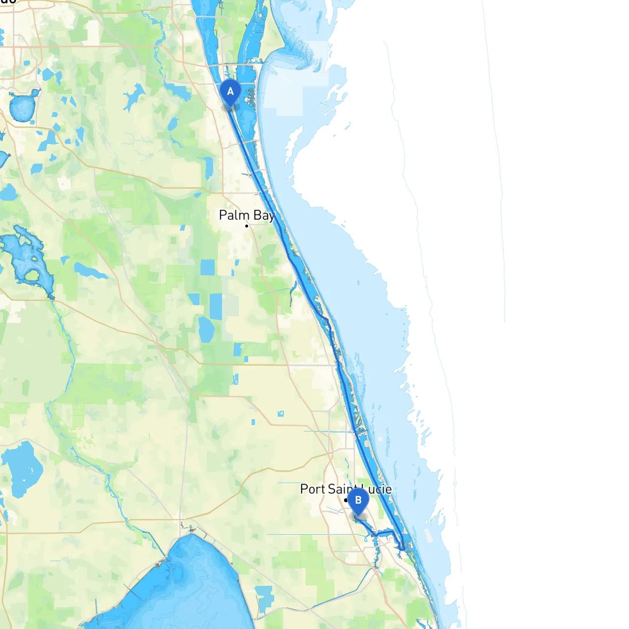 Merritt Island to Port St. Lucie
