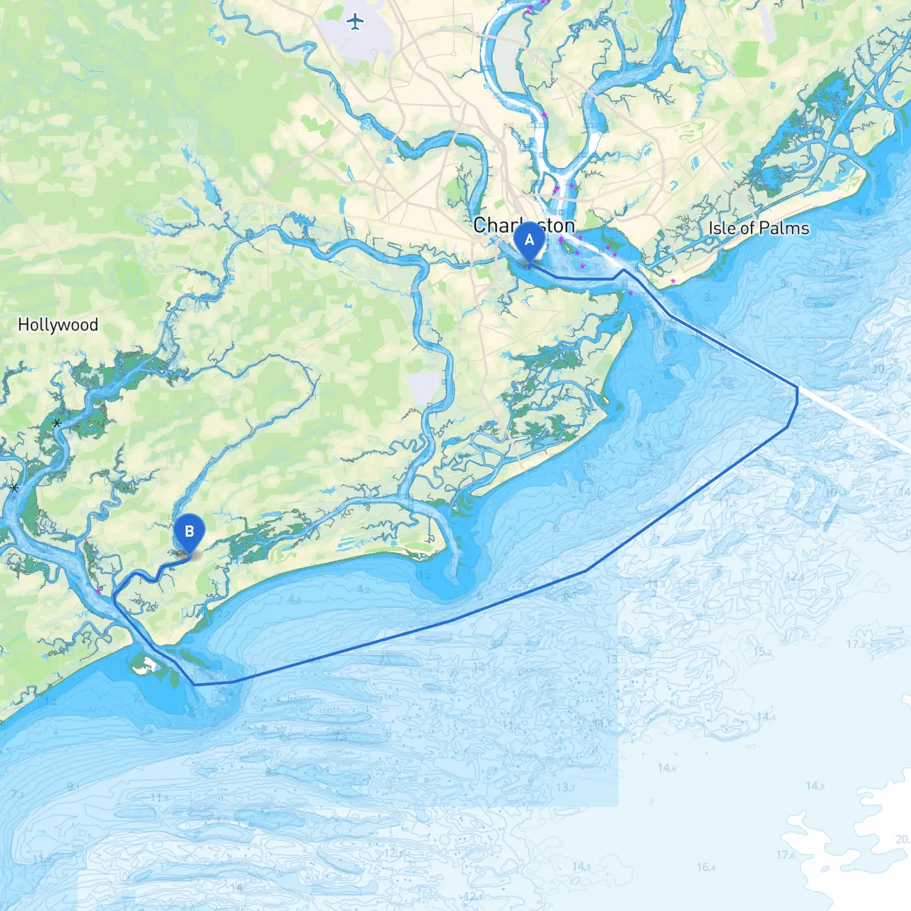 Charleston to Seabrook Island