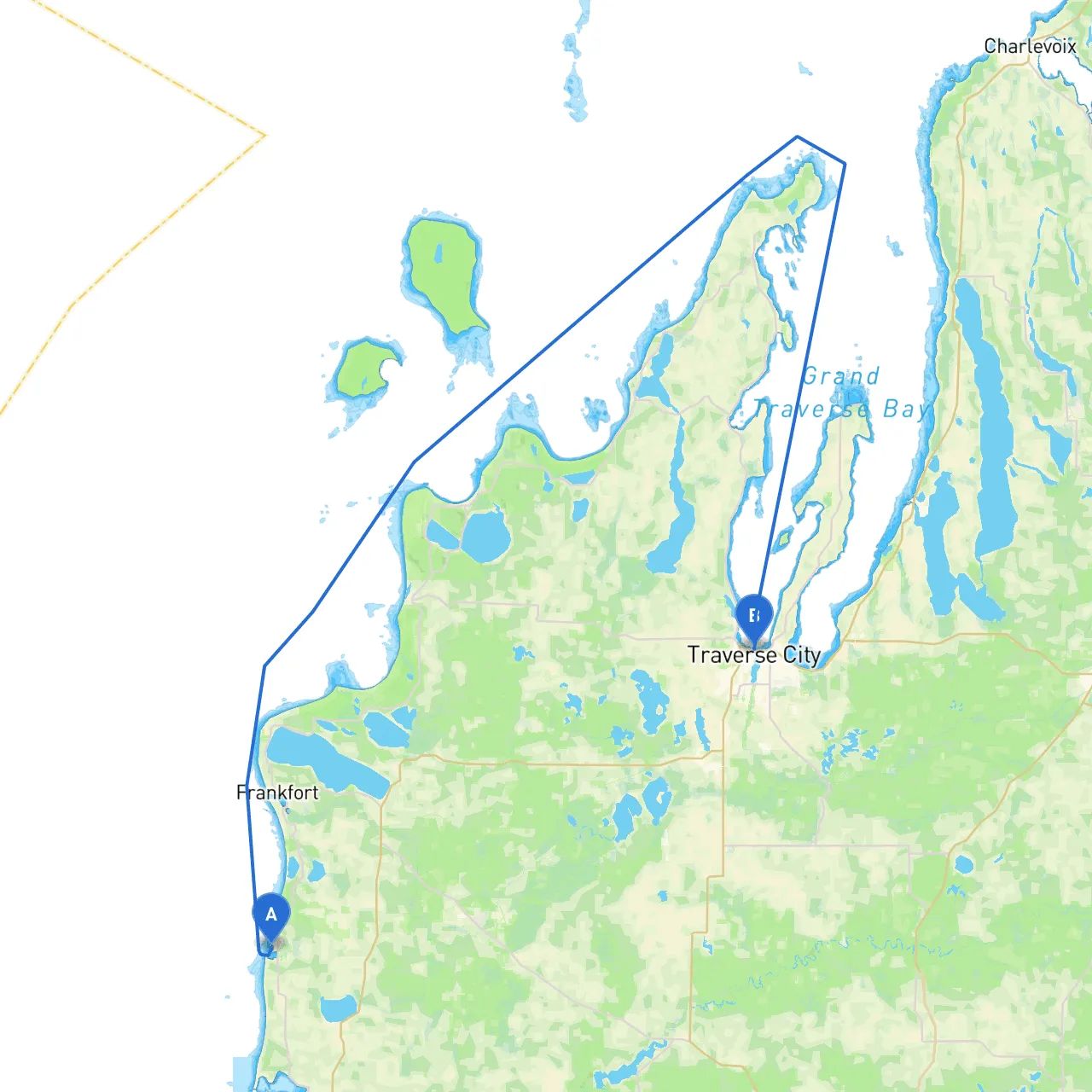 Arcadia to Traverse City