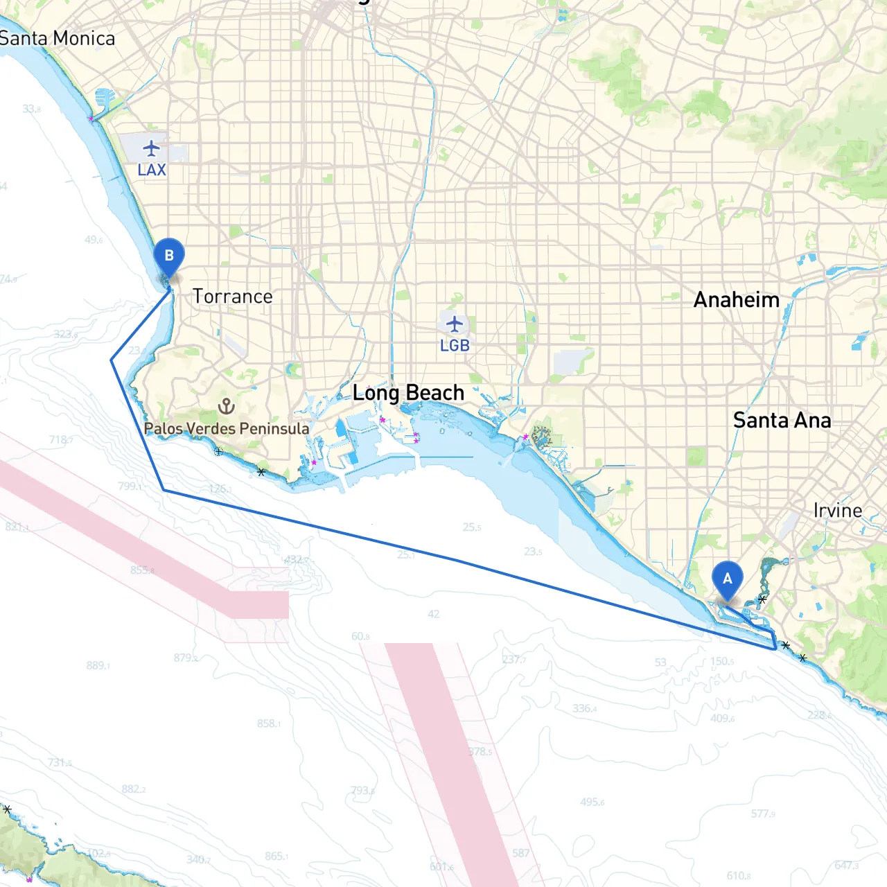 Newport Beach to Redondo Beach