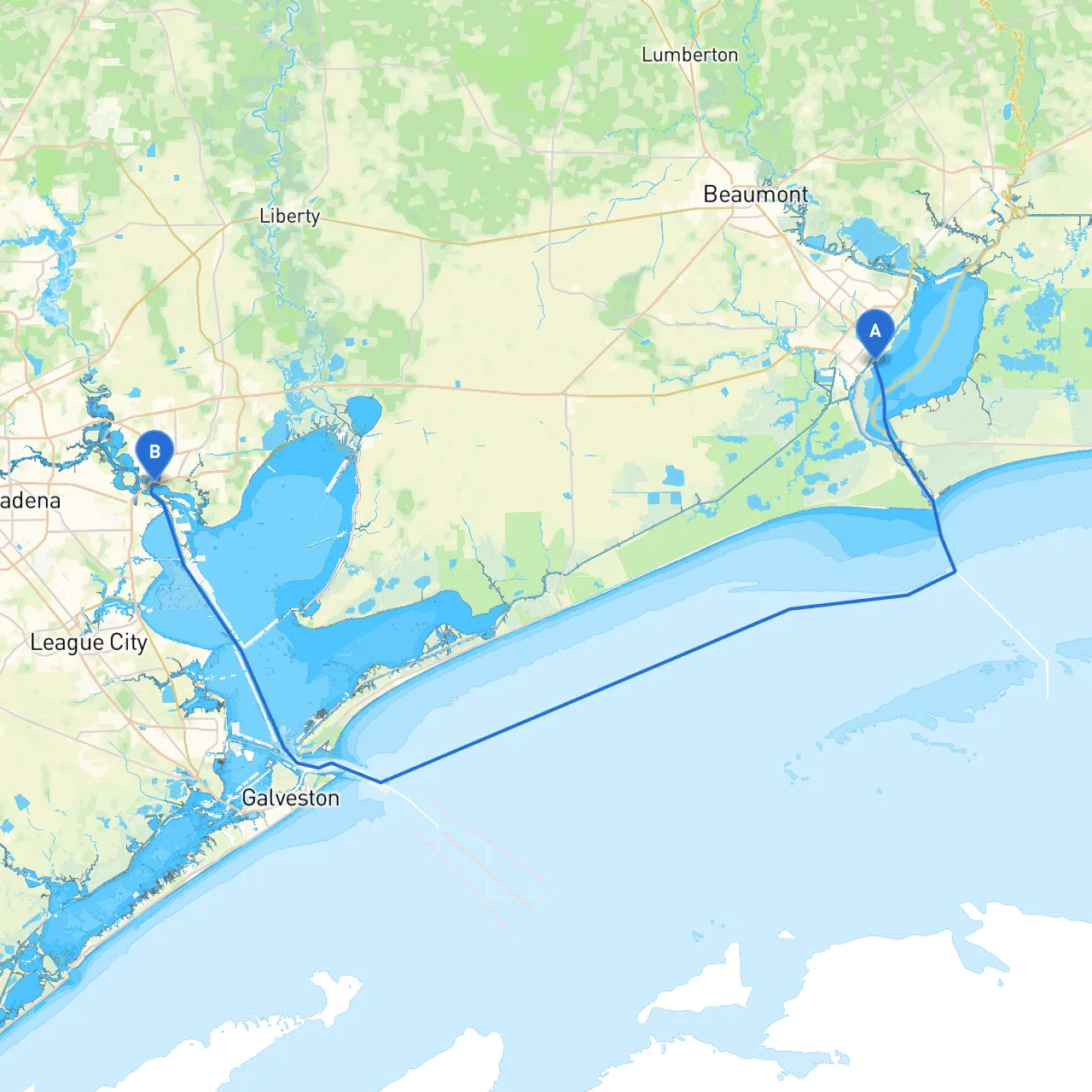 Port Arthur to Baytown