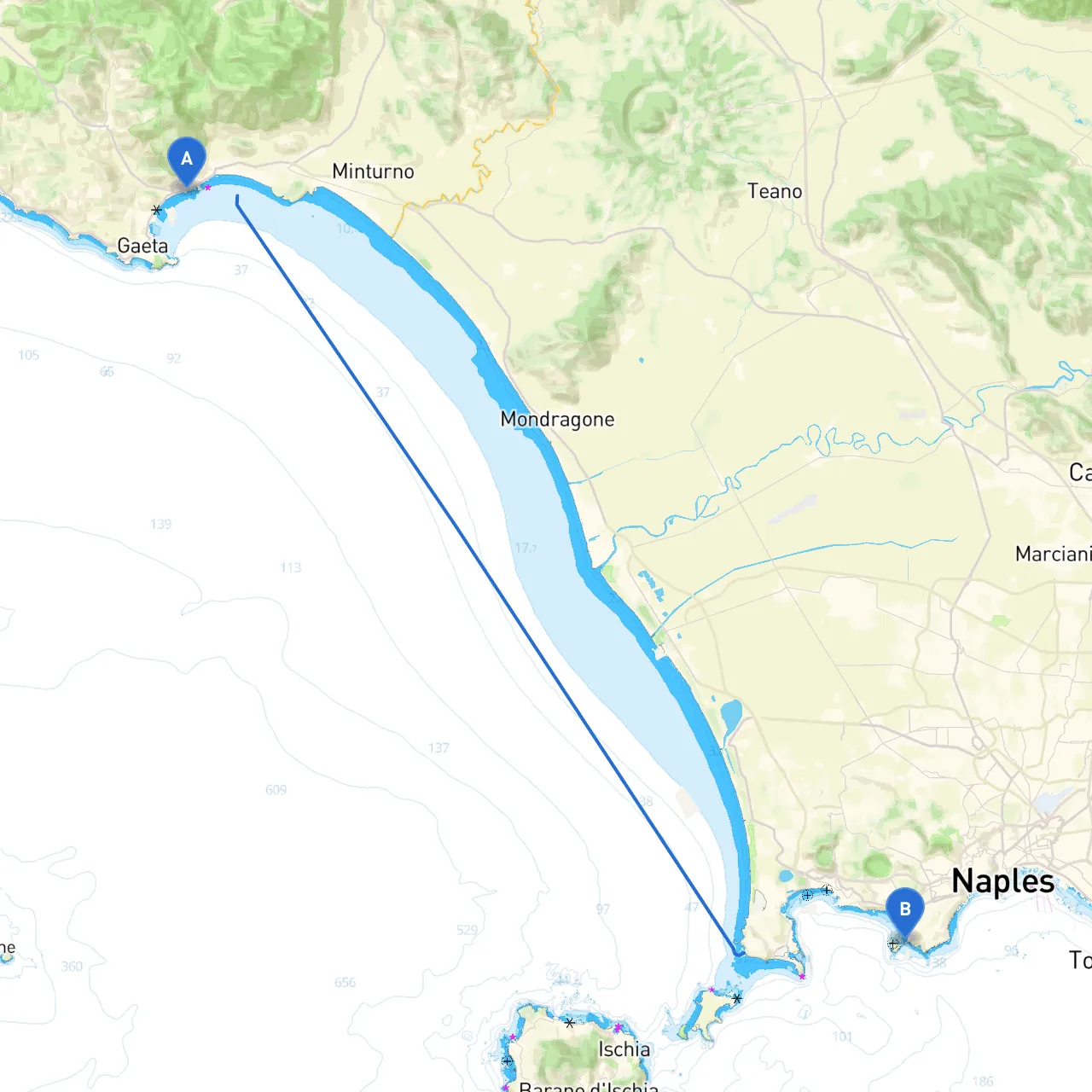 Formia to Naples