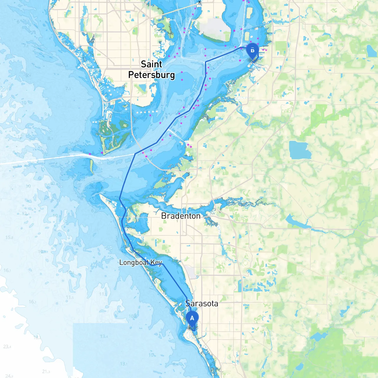 Siesta Key to Apollo Beach