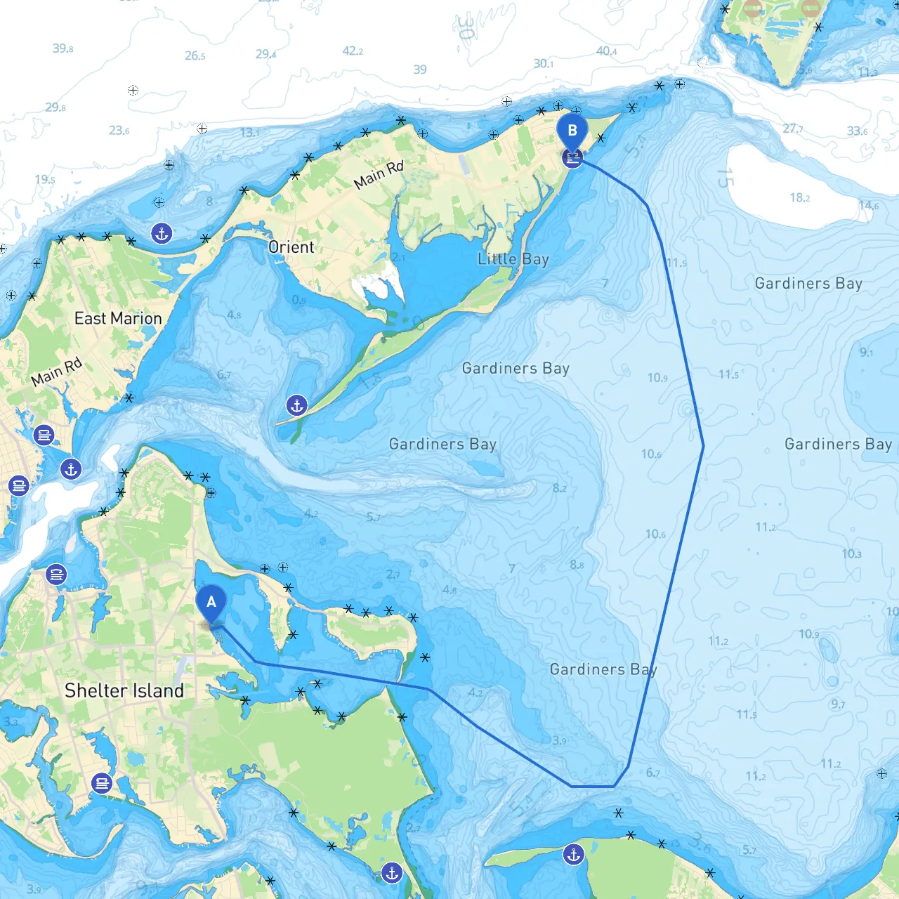 Shelter Island to Orient Point
